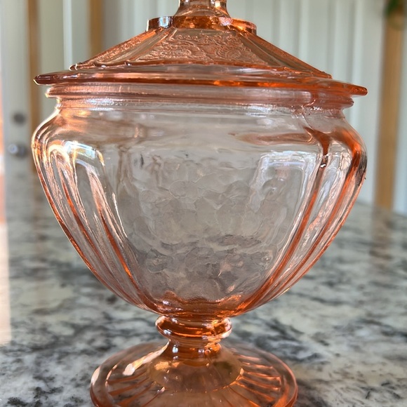 Vintage Depression Glass Mayfair Candy Dish - Picture 7 of 12